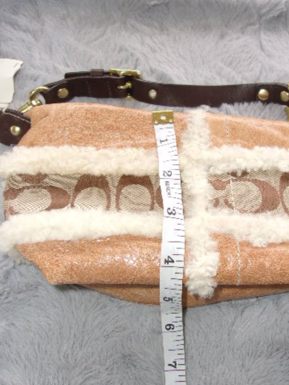 E-235 VINTAGE W/TAGS COACH SKINNY STYLE POUCH/COSMETIC BAG - Picture 5 of 15